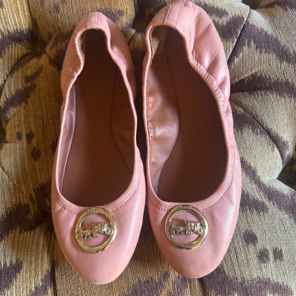 Coach Bailey Pink Ballet Flats 11M